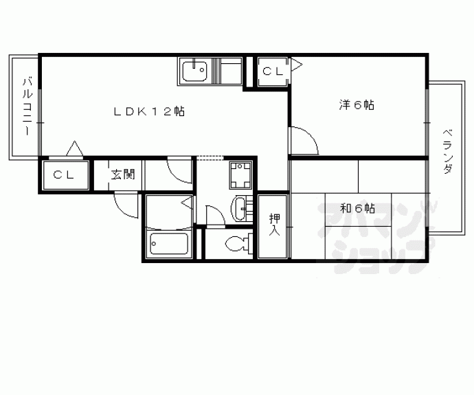 【セジュール北浦】間取