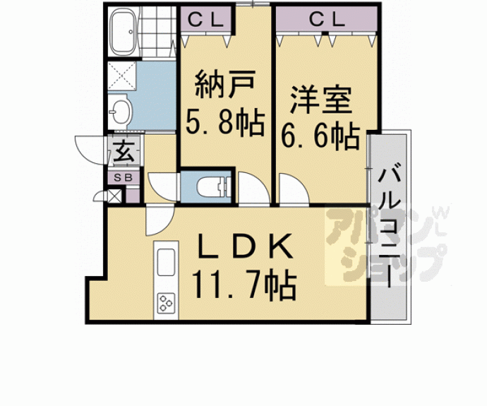 【ＣａｓａＷｏｏｄ壬生】間取