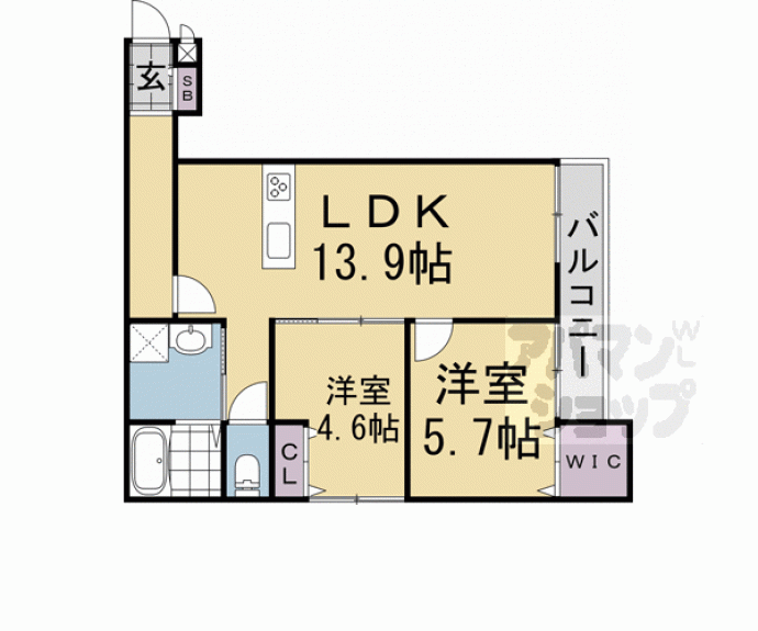 【ＣａｓａＷｏｏｄ壬生】間取