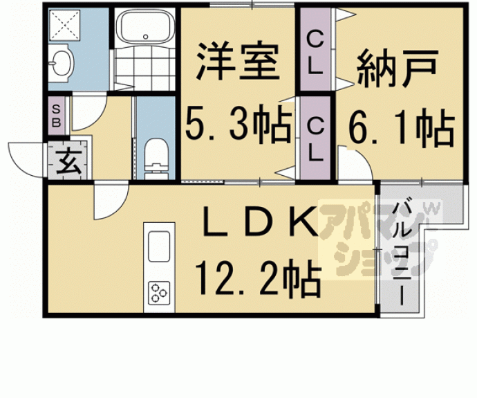 【ＣａｓａＷｏｏｄ壬生】間取