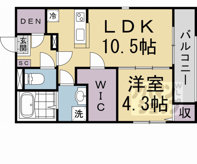 【プランドール椥辻】間取