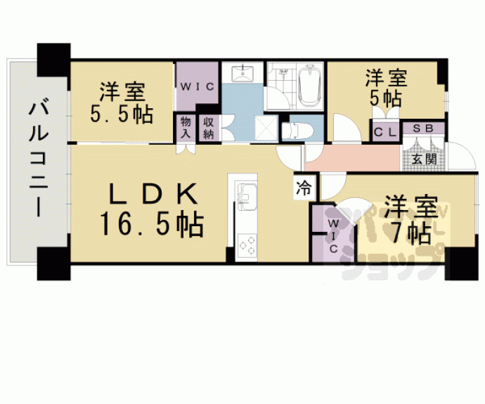 【プラウドシティ大津京】間取