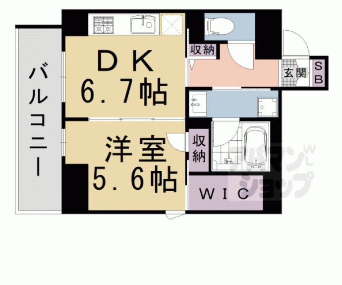 【Sha Maison 御幸町御池】間取