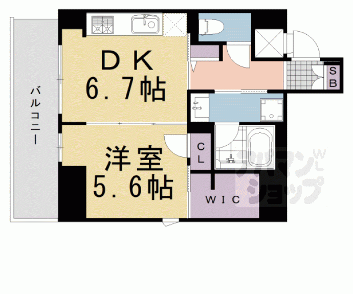 【Sha Maison 御幸町御池】間取