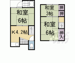 【宇治市木幡北畠貸家】