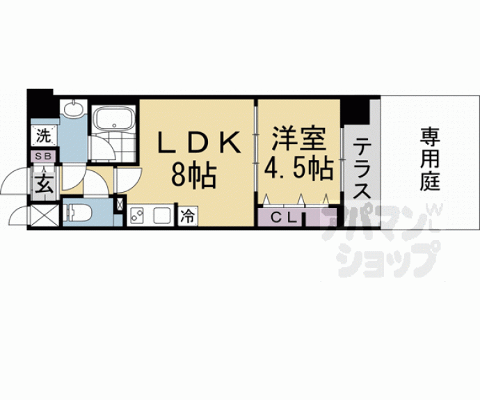 【ベラジオ雅び東寺ＷＥＳＴ】間取