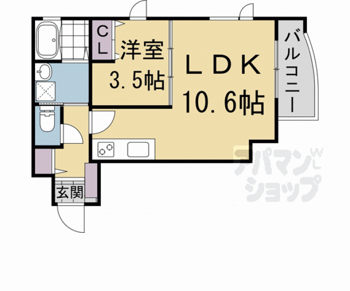 【grazioso聖護院】間取