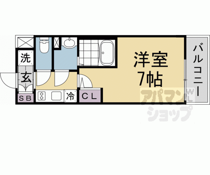 【エステムコート京都祥邸（キザシティ）】間取