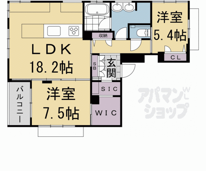 【パーチェ岡崎神宮道】間取