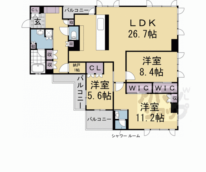 【ジオ京都御池通】間取