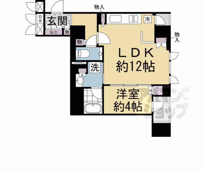 【ジオ京都御池通】間取