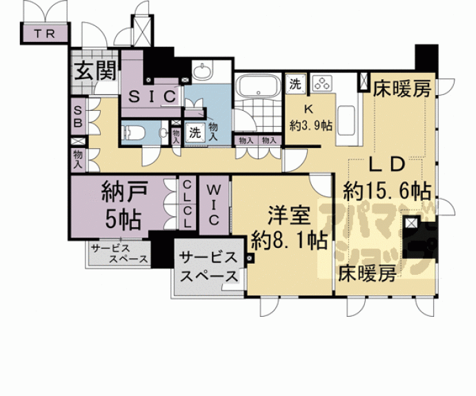 【ジオ京都御池通】間取