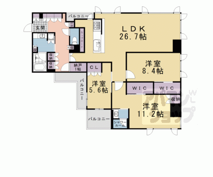 【ジオ京都御池通】間取