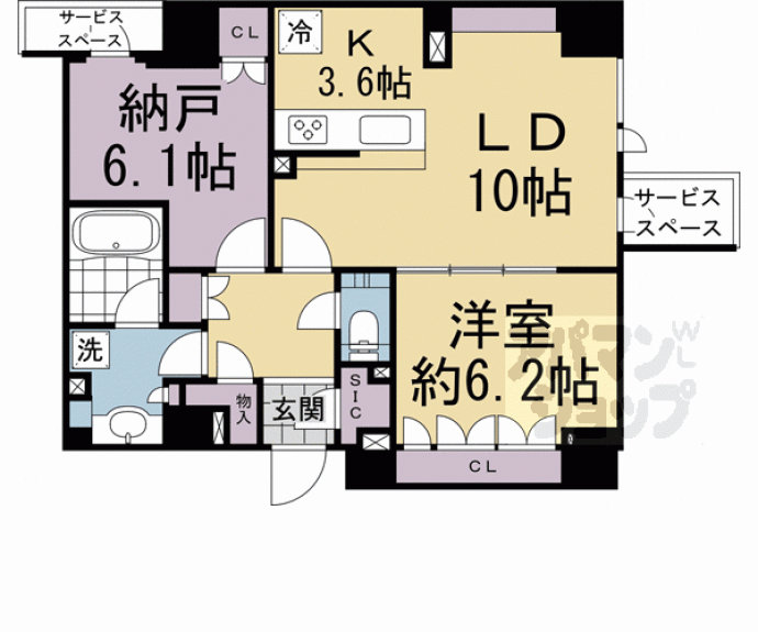 【ジオ京都御池通】間取