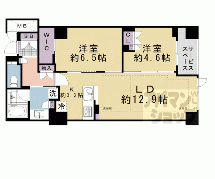 【ジオ京都御池通】間取