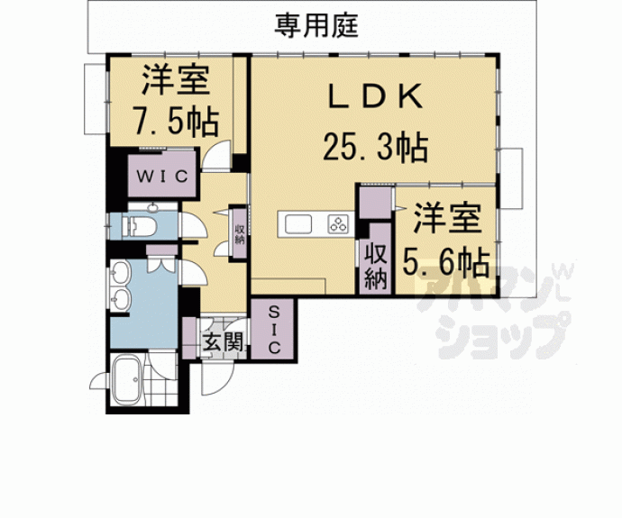 【パーチェ三条菊鉾町】間取
