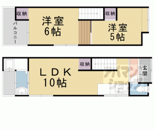 【勧修寺西金ケ崎貸家】