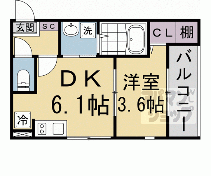 【メゾン西月光】間取