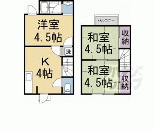 【横大路下三栖辻堂町貸家】