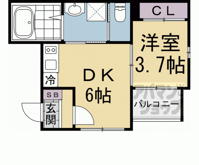 【ルピナス西大路】間取