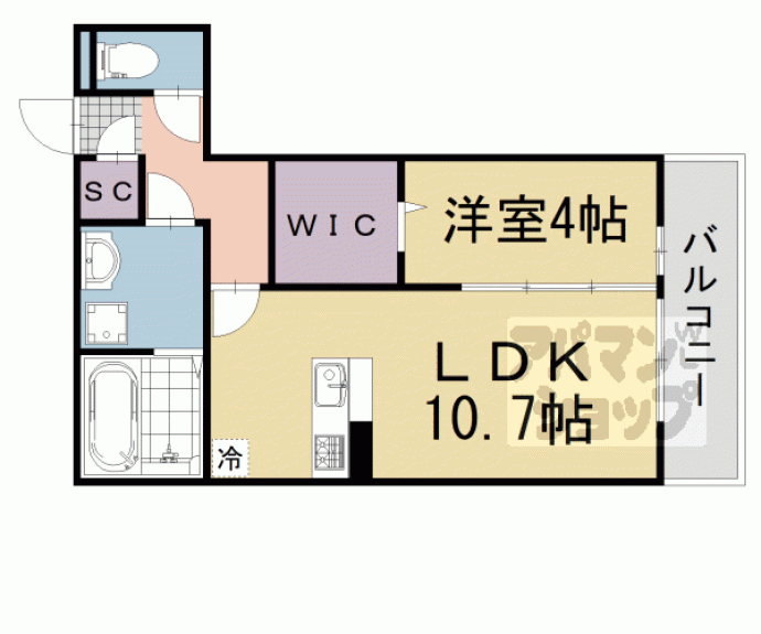 【ＧＲＡＭＭ佐野屋敷】間取