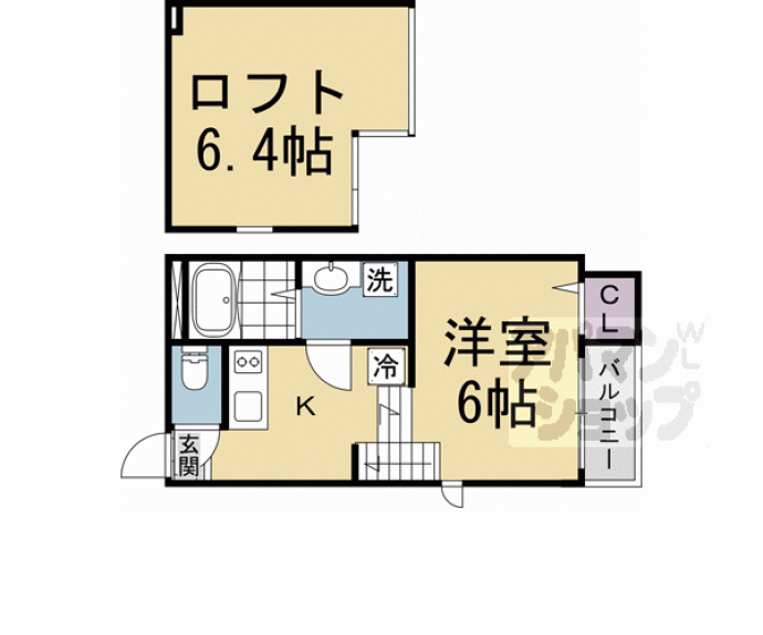 【ハーモニーテラス淀木津町 Ⅱ】間取
