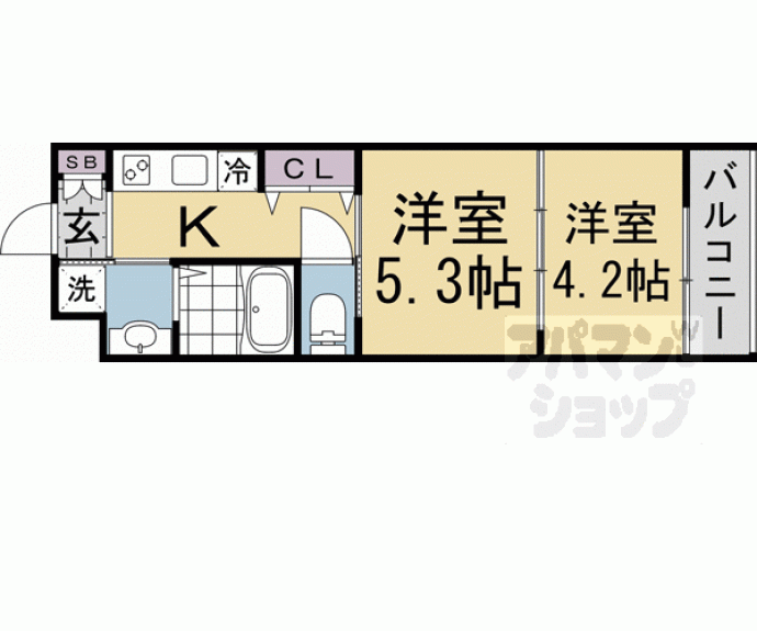 【ＭＪＣ京都丹波口】間取