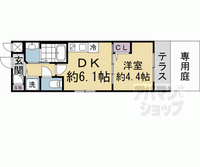 【ベラジオ　ワールドアイ　京都円町】間取