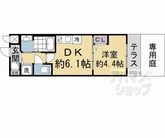 【ベラジオ　ワールドアイ　京都円町】間取