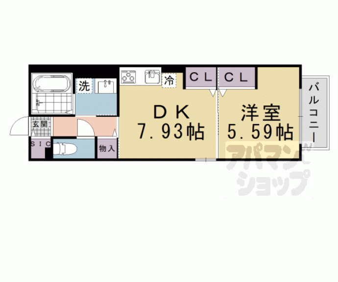 【Ｃｈａｒｍａｎｔ　ｄｕ　ｓａｋｕｒａ】間取