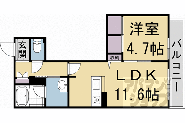 【シャーメゾン アリスティオ】間取