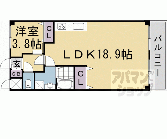 【ルミエール一乗寺】間取