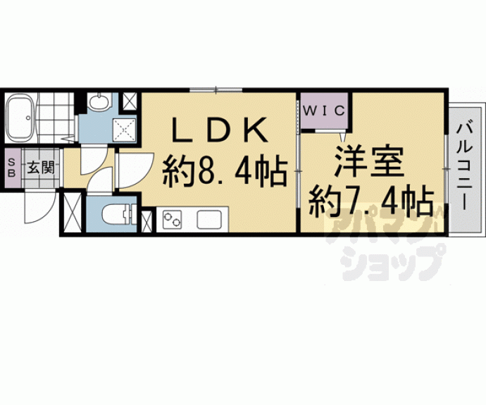 【Sフラット円町】間取