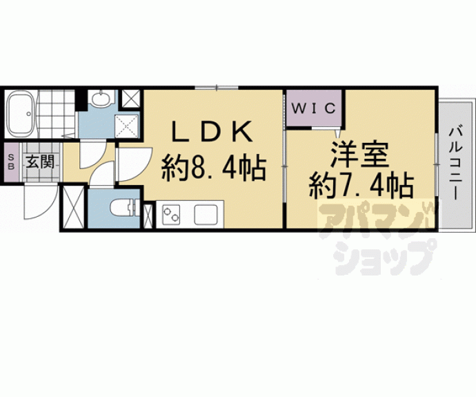 【Sフラット円町】間取