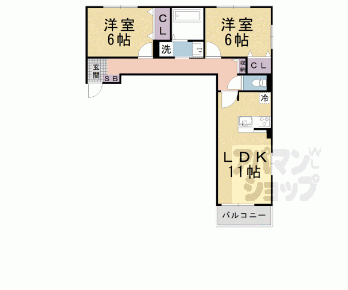 【ハイビスカス　Ⅲ】間取