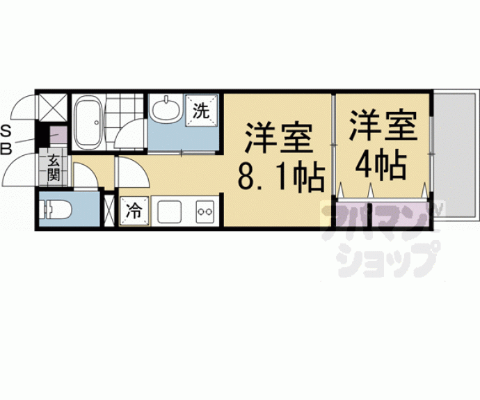 【アリビオ東寺】間取