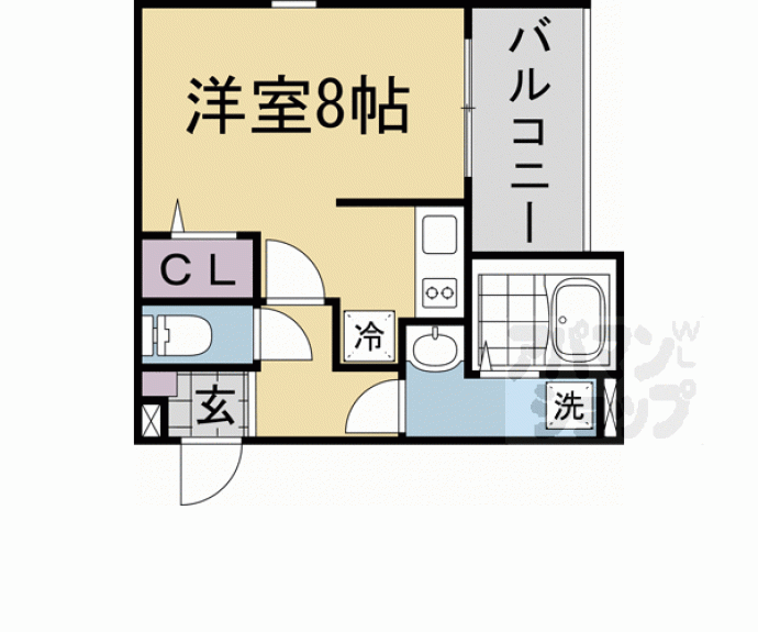 【サンテラス二条】間取