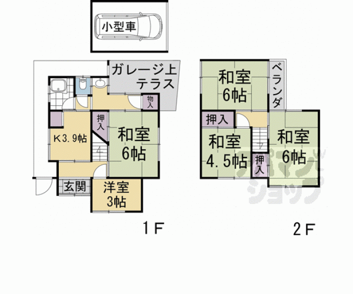 【鷹峯旧土居町４－６７貸家】間取