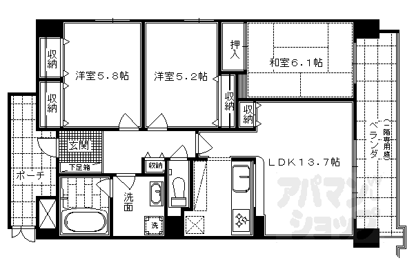 【パインフィールド西京極】