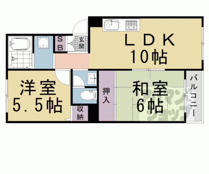 【トリヴァンベール９５】間取