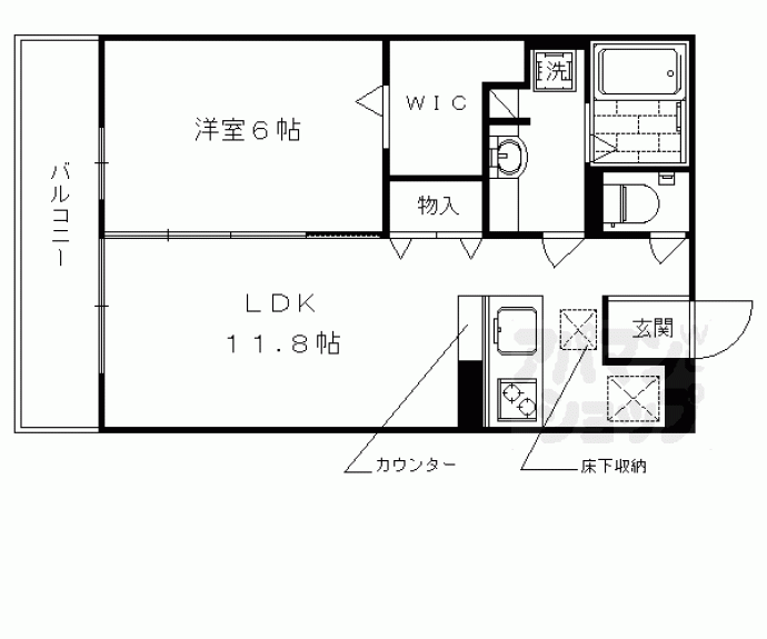 【Ｌａ　Ｐａｒｔ－Ｄｉｅｕ　Ａ棟】間取