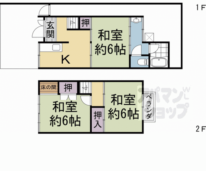 【大宮北山ノ前町貸家】間取