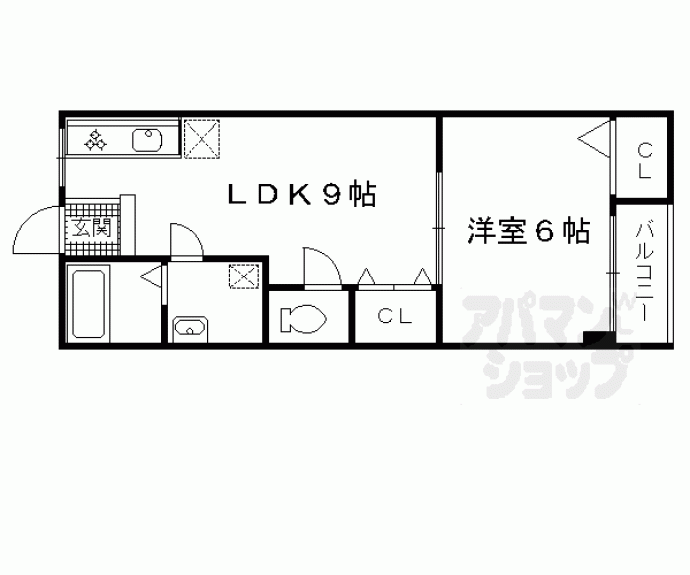 【ハイツ　サン・モア】間取