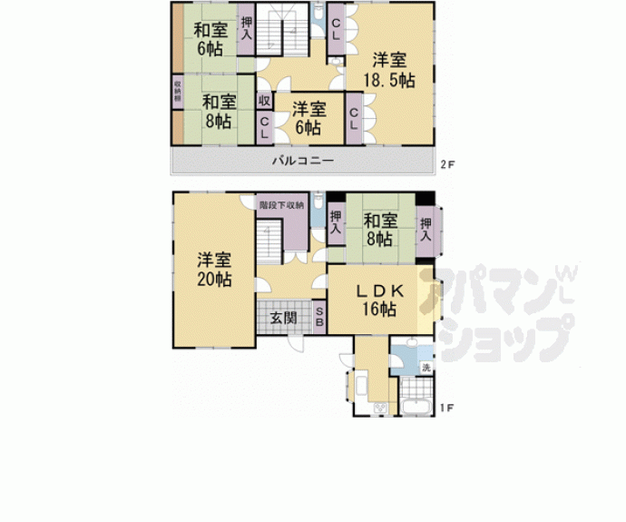 【東九条西明田町４３－１１貸家】間取