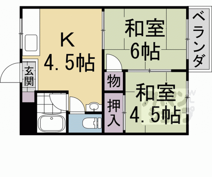 【ハイツ川島】間取
