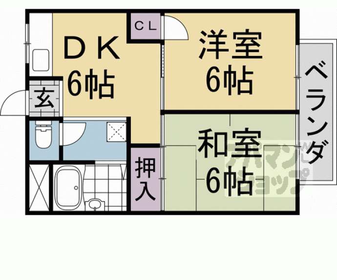 【ハイツ保原】間取