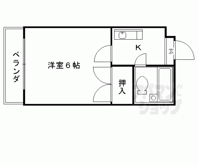【ハイツ嵐山】間取