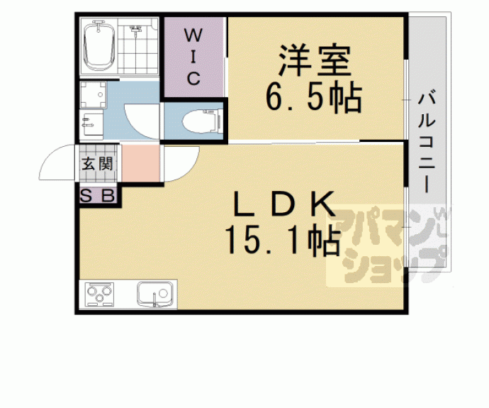 【シャルレ９番館】間取