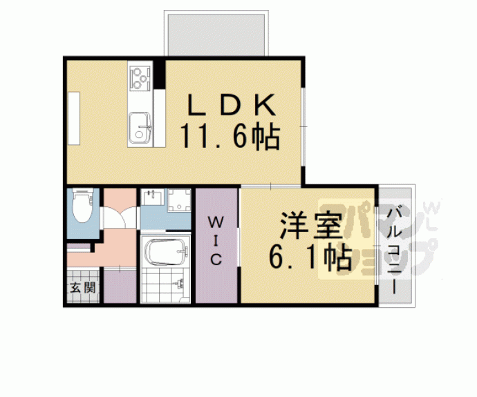 【シャルレ９番館】間取