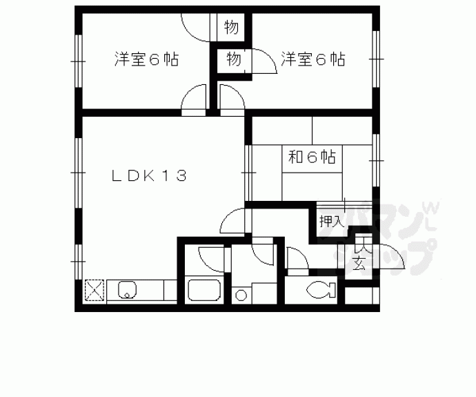 【パラッツォ桂】間取